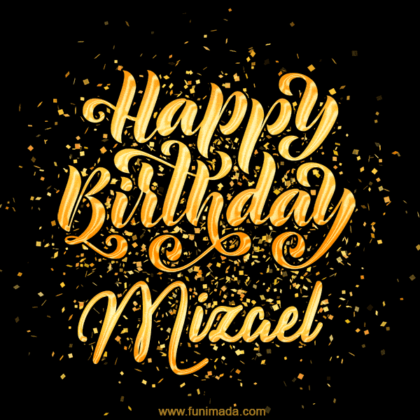 Happy Birthday Card for Mizael - Download GIF and Send for Free