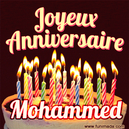 Joyeux anniversaire Mohammed GIF