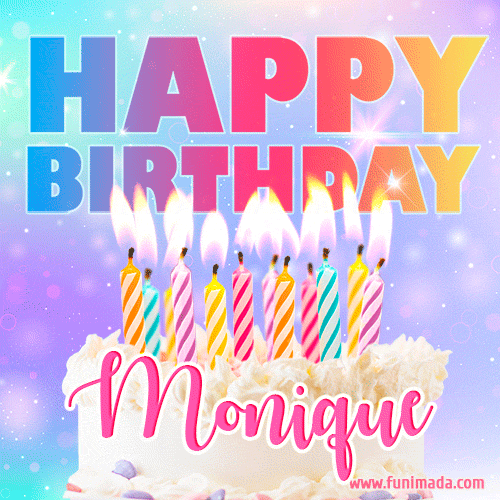Funny Happy Birthday Monique GIF