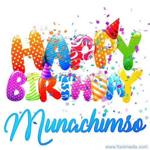 Happy Birthday Munachimso - Creative Personalized GIF With Name