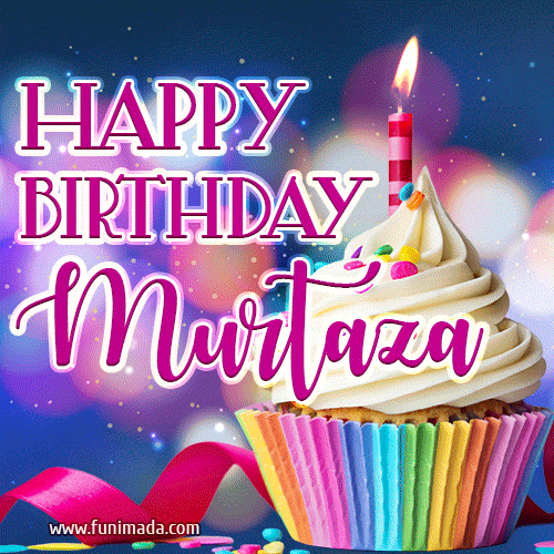 Happy Birthday Murtaza - Lovely Animated GIF