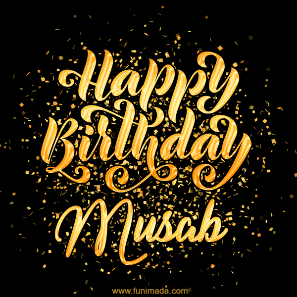 Happy Birthday Card for Musab - Download GIF and Send for Free