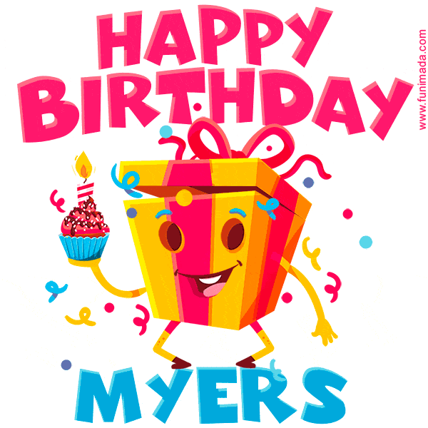 Funny Happy Birthday Myers GIF