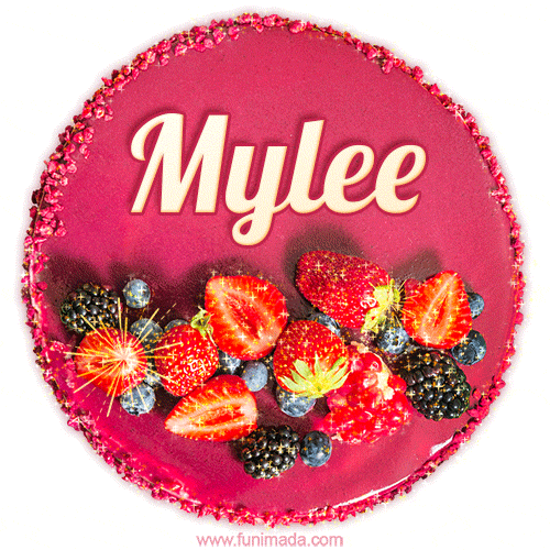 Happy Birthday Cake with Name Mylee - Free Download