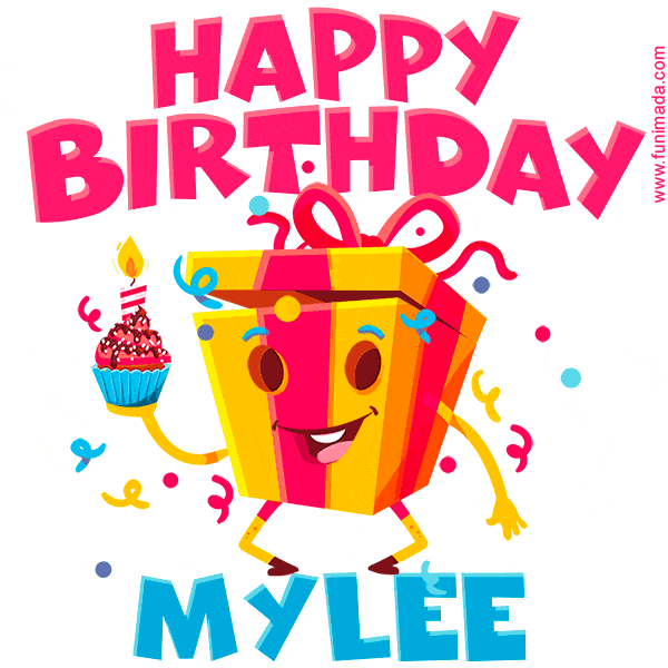 Funny Happy Birthday Mylee GIF