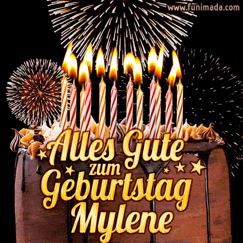 Alles Gute zum Geburtstag Mylene (GIF)
