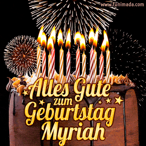 Alles Gute zum Geburtstag Myriah (GIF)