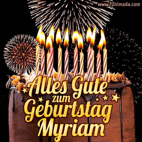 Alles Gute zum Geburtstag Myriam (GIF)