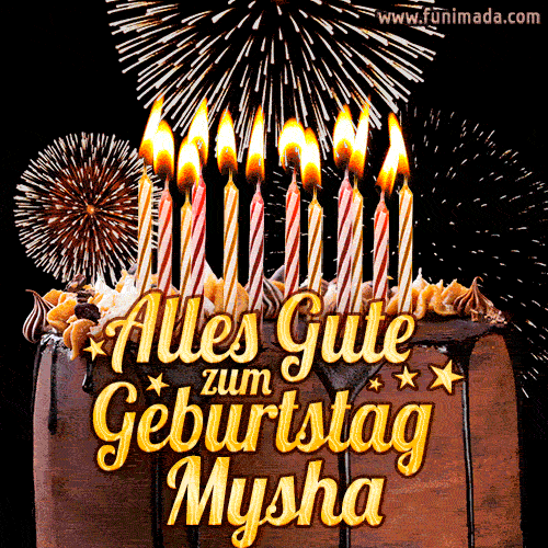 Alles Gute zum Geburtstag Mysha (GIF)