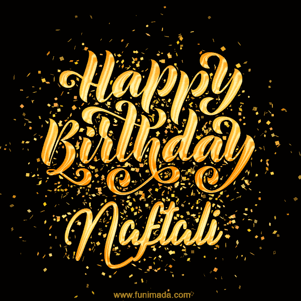Happy Birthday Card for Naftali - Download GIF and Send for Free