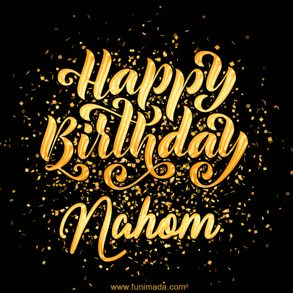 Happy Birthday Card for Nahom - Download GIF and Send for Free