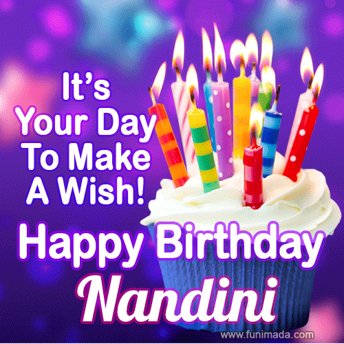 It's Your Day To Make A Wish! Happy Birthday Nandini!