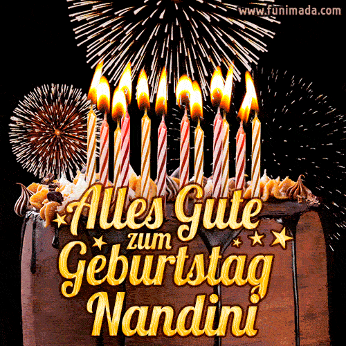 Alles Gute zum Geburtstag Nandini (GIF)