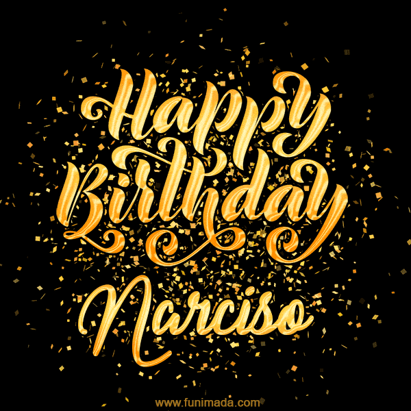 Happy Birthday Card for Narciso - Download GIF and Send for Free