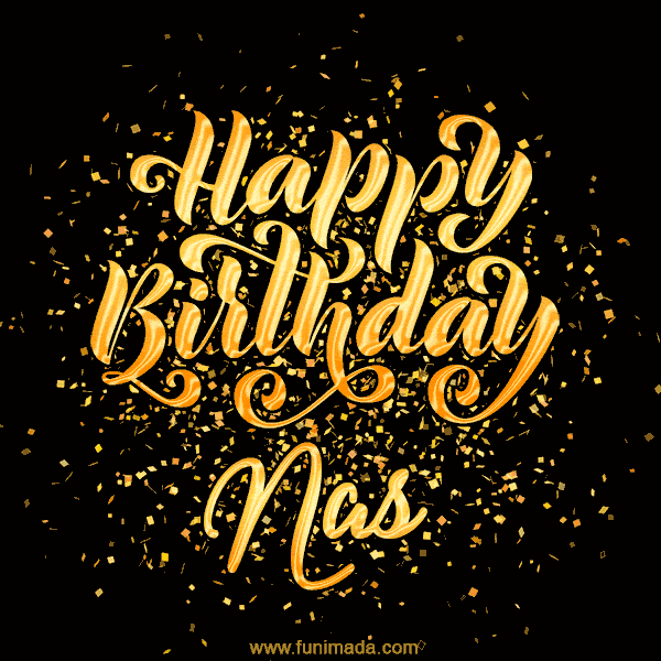 Happy Birthday Card for Nas - Download GIF and Send for Free
