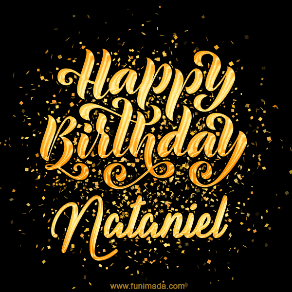 Happy Birthday Card for Nataniel - Download GIF and Send for Free