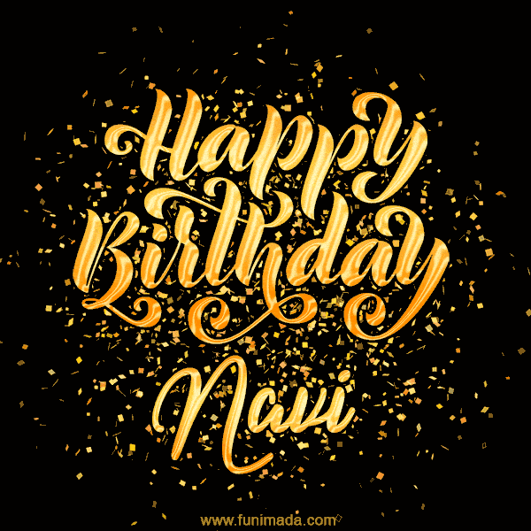 Happy Birthday Card for Navi - Download GIF and Send for Free