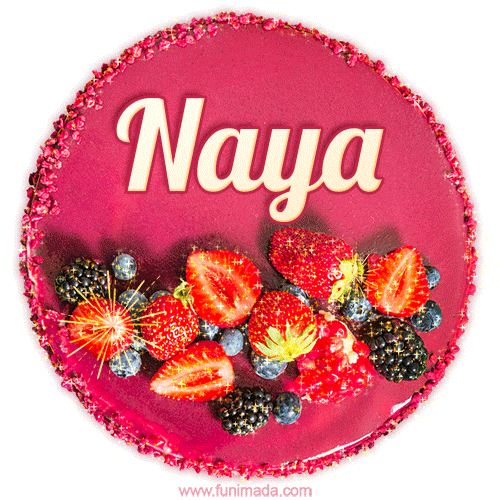 Happy Birthday Cake with Name Naya - Free Download
