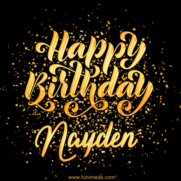 Happy Birthday Card for Nayden - Download GIF and Send for Free