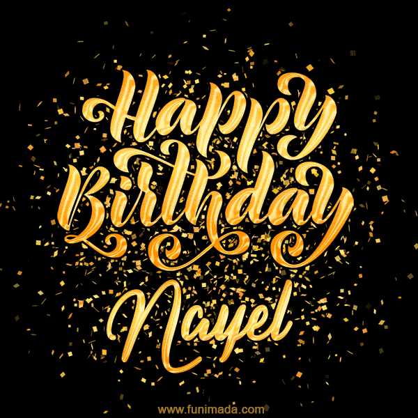 Happy Birthday Card for Nayel - Download GIF and Send for Free