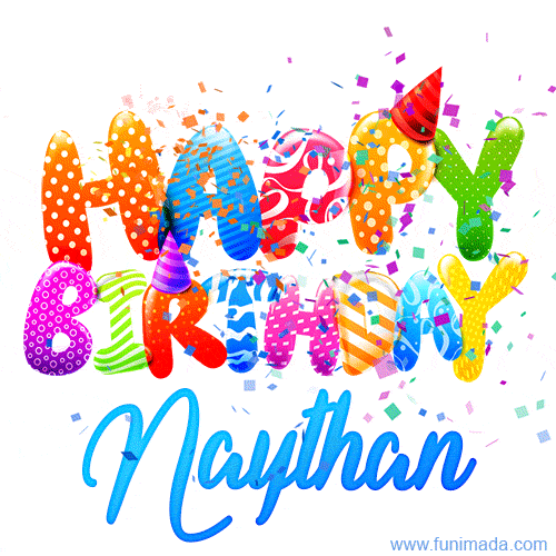 Happy Birthday Naythan - Creative Personalized GIF With Name