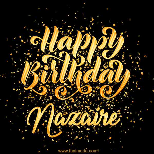 Happy Birthday Card for Nazaire - Download GIF and Send for Free