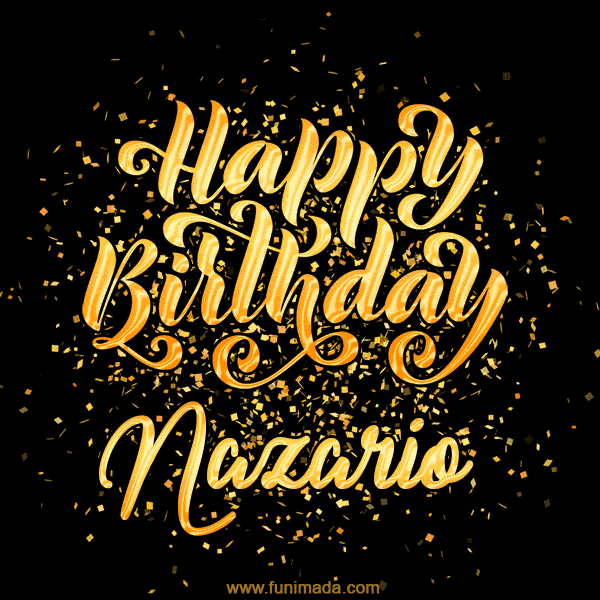 Happy Birthday Card for Nazario - Download GIF and Send for Free