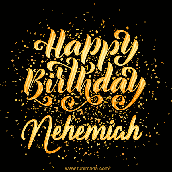 Happy Birthday Card for Nehemiah - Download GIF and Send for Free