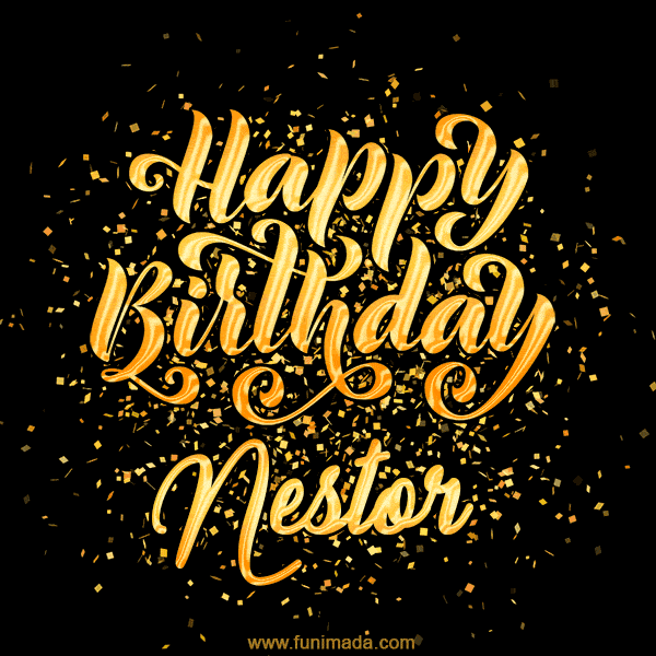Happy Birthday Card for Nestor - Download GIF and Send for Free