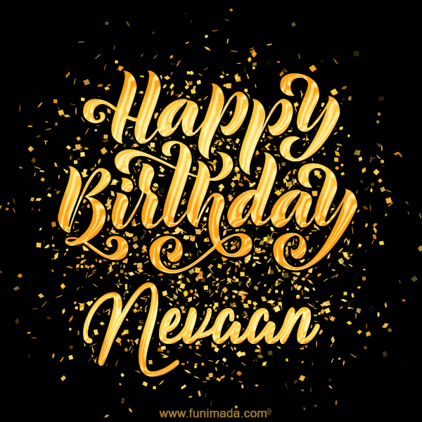 Happy Birthday Card for Nevaan - Download GIF and Send for Free