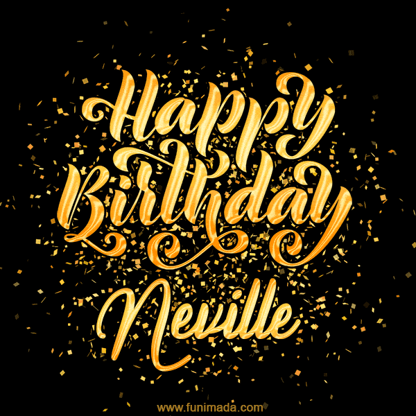 Happy Birthday Card for Neville - Download GIF and Send for Free