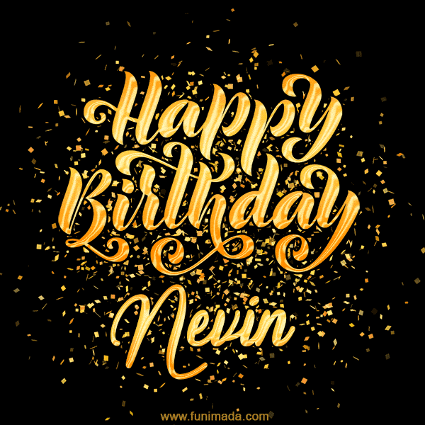 Happy Birthday Card for Nevin - Download GIF and Send for Free