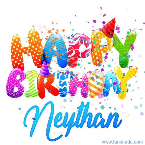 Happy Birthday Neythan - Creative Personalized GIF With Name