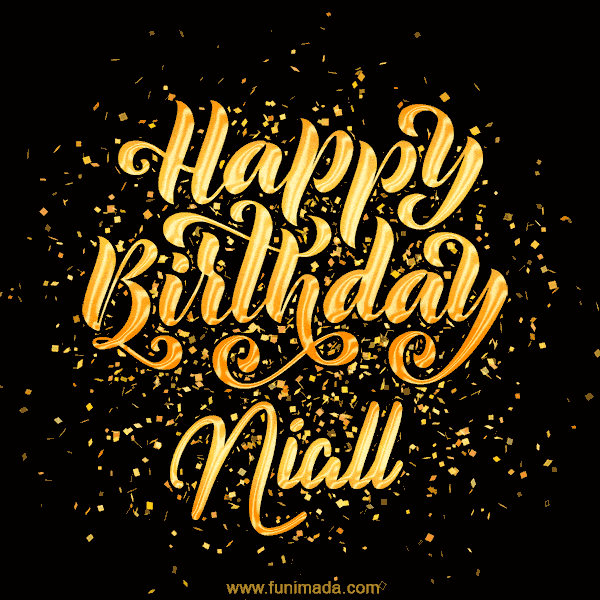 Happy Birthday Card for Niall - Download GIF and Send for Free