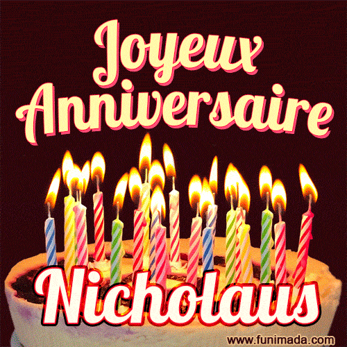 Joyeux anniversaire Nicholaus GIF