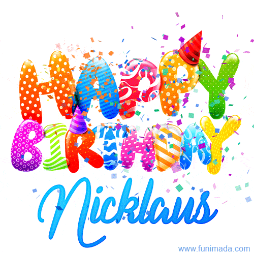 Happy Birthday Nicklaus - Creative Personalized GIF With Name
