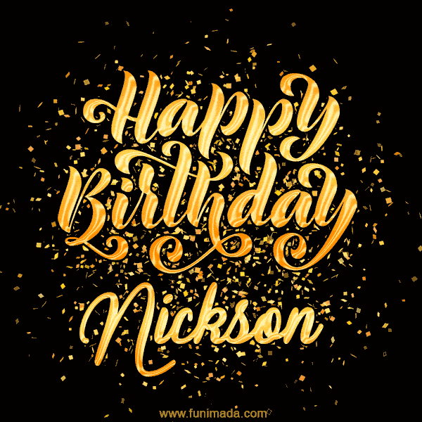 Happy Birthday Card for Nickson - Download GIF and Send for Free