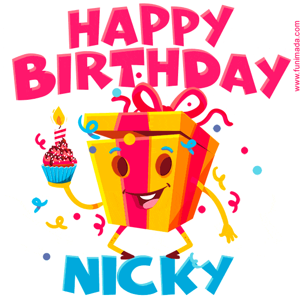 Funny Happy Birthday Nicky GIF