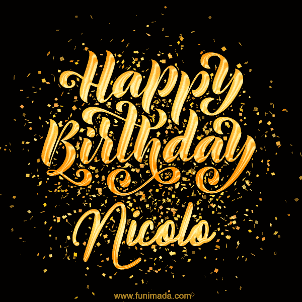 Happy Birthday Card for Nicolo - Download GIF and Send for Free