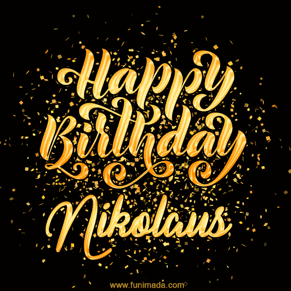 Happy Birthday Card for Nikolaus - Download GIF and Send for Free