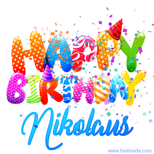 Happy Birthday Nikolaus - Creative Personalized GIF With Name