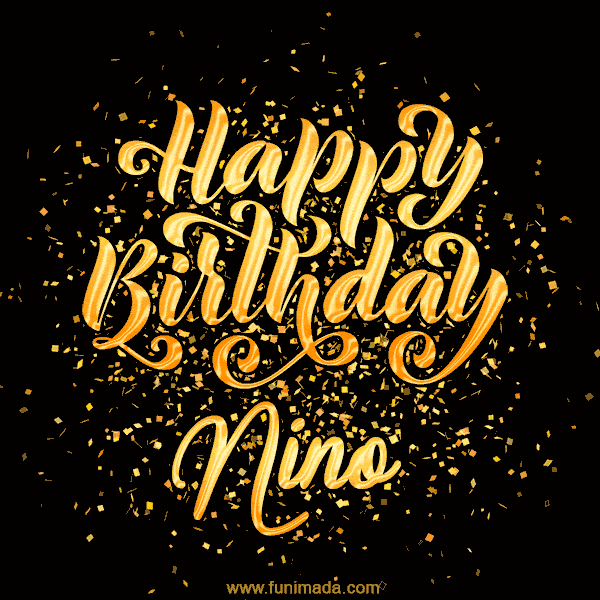 Happy Birthday Card for Nino - Download GIF and Send for Free