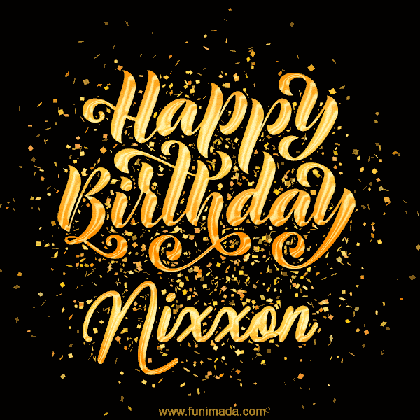 Happy Birthday Card for Nixxon - Download GIF and Send for Free