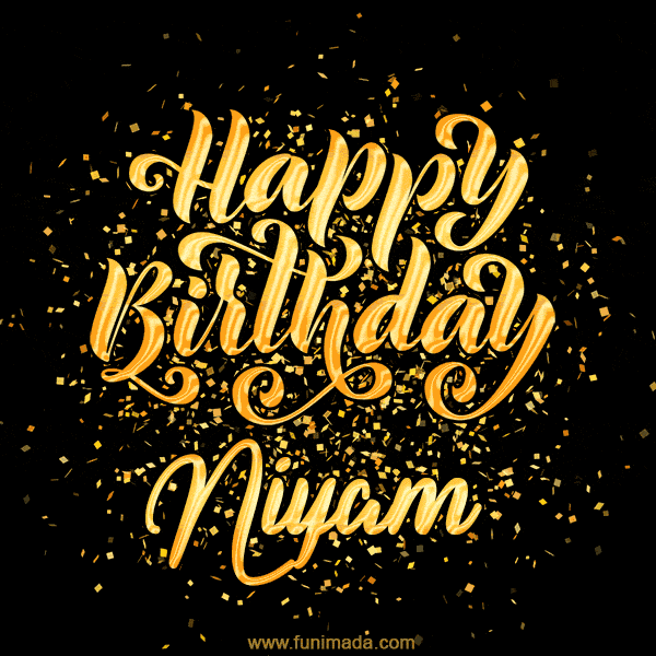 Happy Birthday Card for Niyam - Download GIF and Send for Free