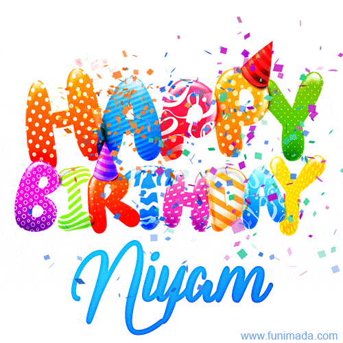 Happy Birthday Niyam - Creative Personalized GIF With Name
