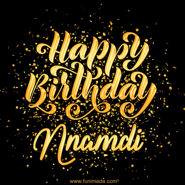 Happy Birthday Card for Nnamdi - Download GIF and Send for Free