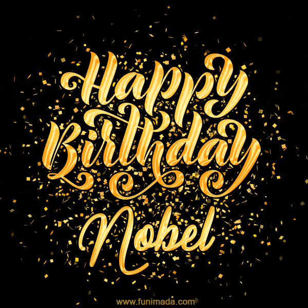 Happy Birthday Card for Nobel - Download GIF and Send for Free