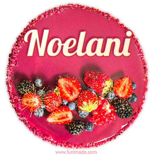 Happy Birthday Cake with Name Noelani - Free Download