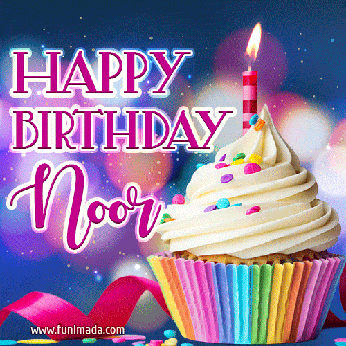 Happy Birthday Noor - Lovely Animated GIF