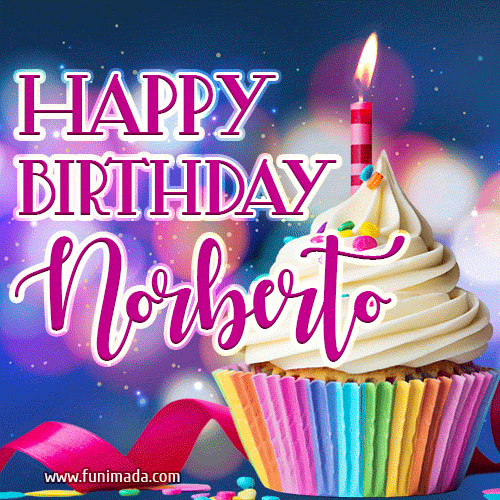 Happy Birthday Norberto - Lovely Animated GIF